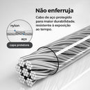 Varal Retrátil em Alumínio Reforçado - Sou de Casa