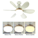 Ventilador de Teto com Luz e Controle Remoto - 4 Velocidades