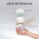 Ventilador de Teto com Luz e Controle Remoto - 4 Velocidades