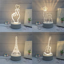 Luminária de Mesa de LED 3D Criativa