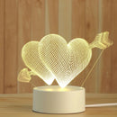 Luminária de Mesa de LED 3D Criativa