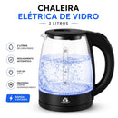 Chaleira Elétrica em Vidro 2L com Desligamento Automático