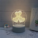 Luminária de Mesa de LED 3D Criativa