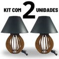 Abajur Design Com Cúpula de Mesa - 2 Peças
