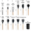 Jogo de Cozinha Premium Kit C/12 Peças de Silicone